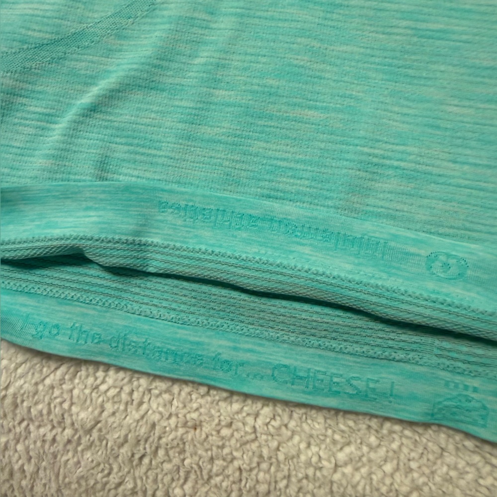 Lululemon Run: Swiftly Tech Racerback Tank Top Aqua Heathered Angel Blue - Picture 6 of 12